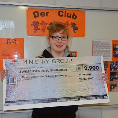 So groß ist der Scheck.
