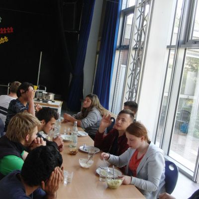 Gemeinsames Mittagessen ...